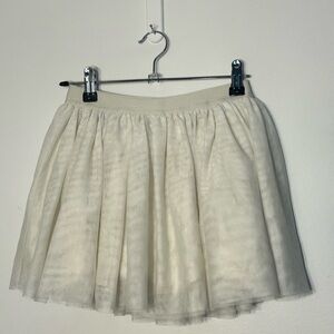 GAP Cream Tulle Circle Skirt
